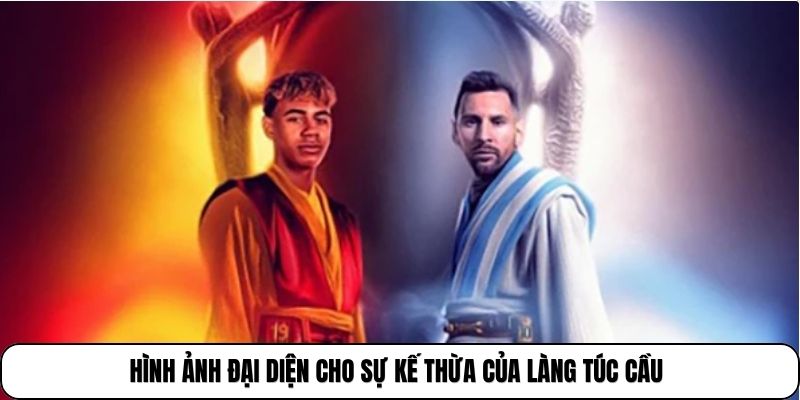 Hình ảnh đại diện cho sự kế thừa của làng túc cầu